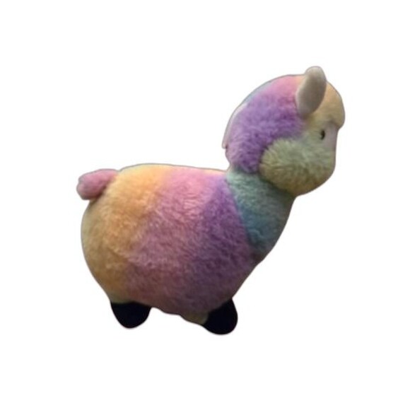Peek A Boo Toys Llama Alpaca Plush Pastel Rainbow 11” Stuffed Toy - Picture 4 of 6